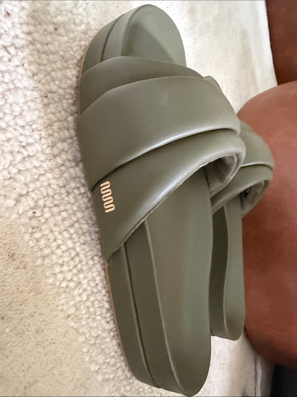 Olive Green Slide Sandals - Stylish Comfort